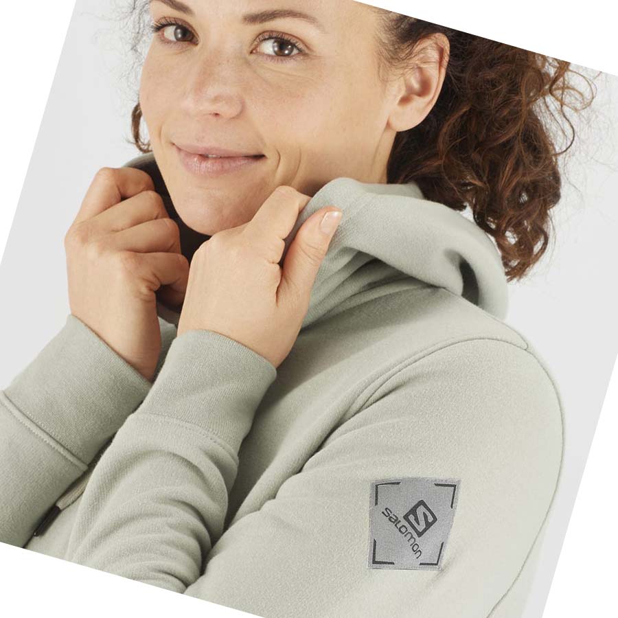 Sudadera Con Capucha Salomon ESSENTIAL WARM SALOMON Mujer Beige | MX 2516KOR